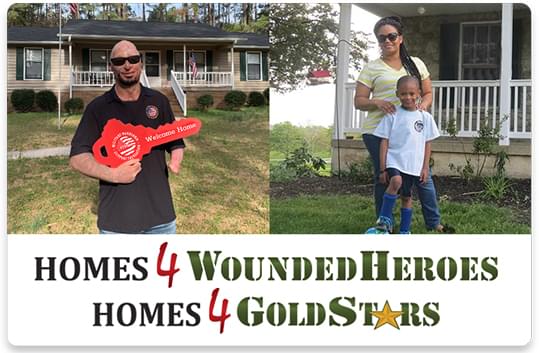 Military Warriors, Homes 4 WoundedHeros, Homes 4 GoldStars